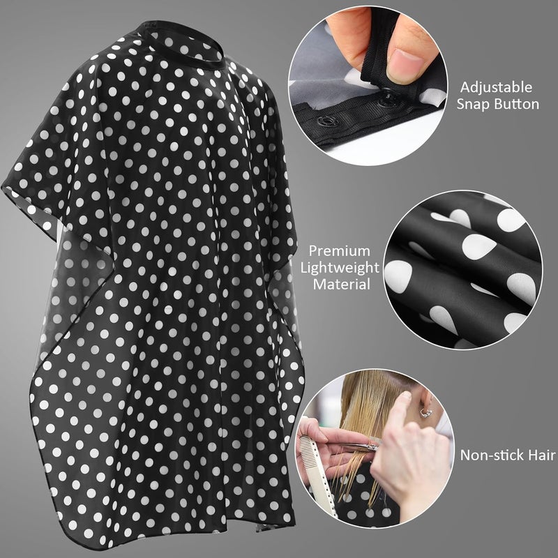 Foaincore 12 Pcs Shampoo Capes for Salons Waterproof Barber Capes for Hair Stylist 59" x 47" with Adjustable Snap Closure - Image 3